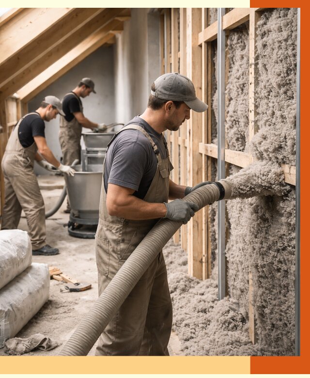 Утепление таунхауса эковатой в Бузулуке от 2293 руб./м² — монтаж и задувка | ТепломастерБзл