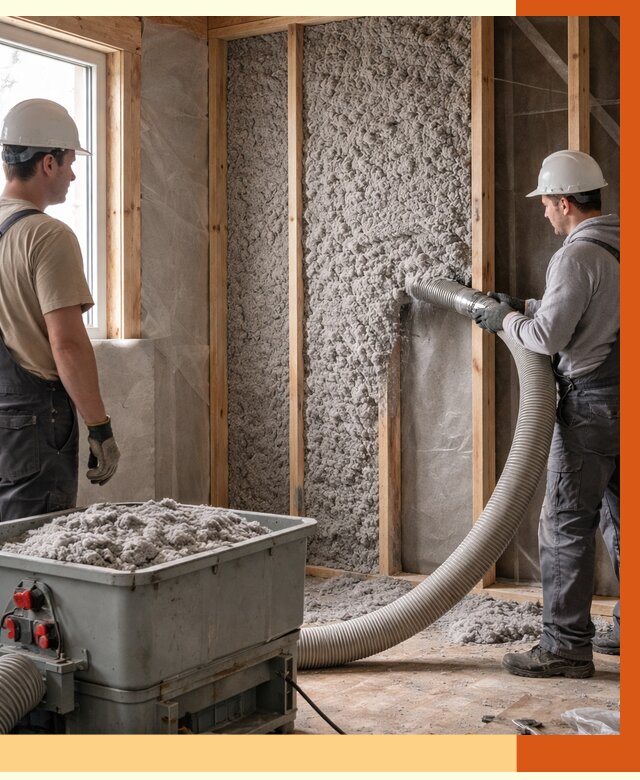 Утепление каркасного дома эковатой в Бузулуке от 1876 руб. | ТепломастерБзл