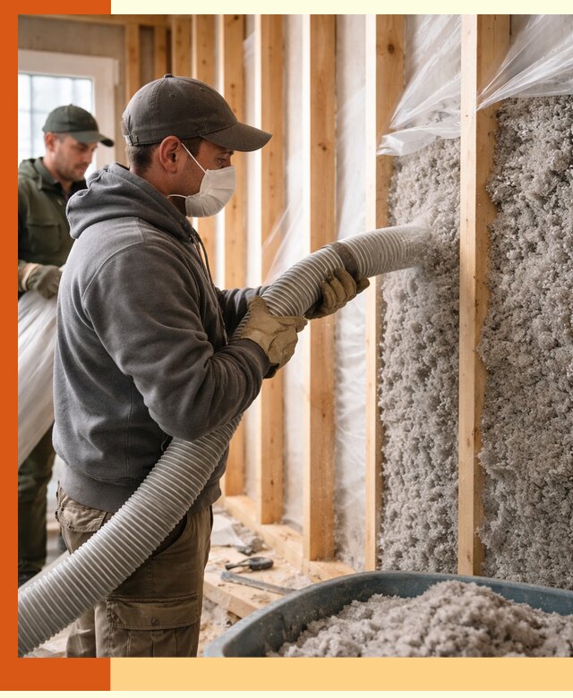 Утепление каркасного дома эковатой в Бузулуке — качественно и надолго