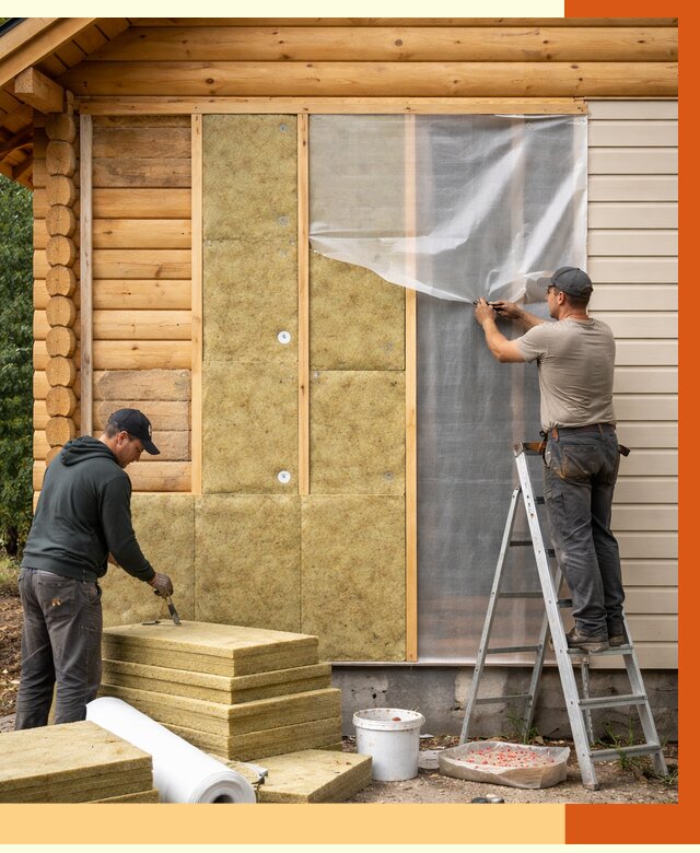 Утепление дома из бруса в Бузулуке от 3909 руб./м2 — работы под ключ | ТепломастерБзл