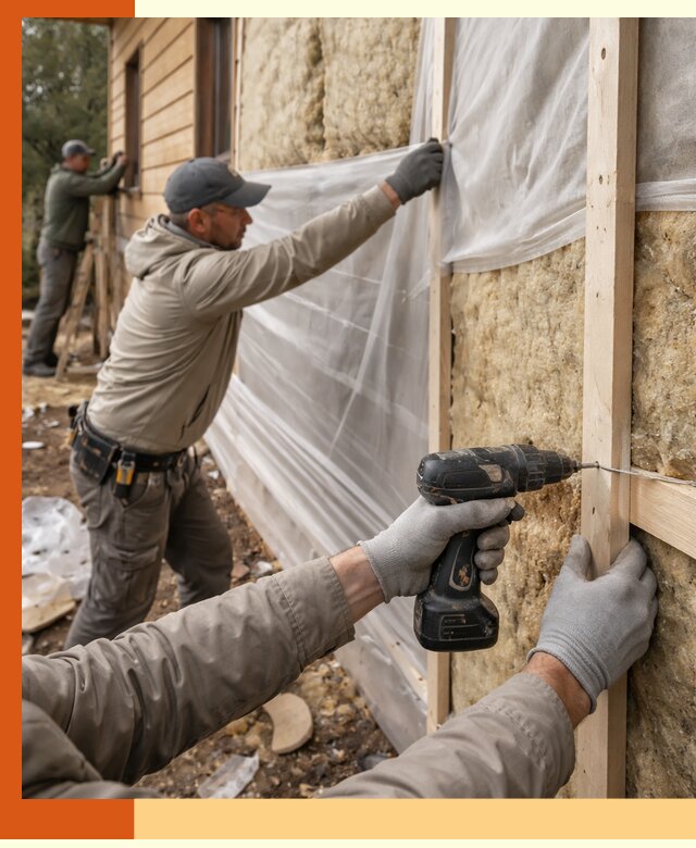Утепление дома из бруса в Бузулуке качественно и долговечно