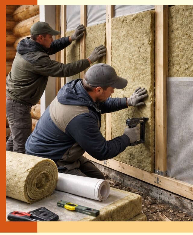 Утепление бревенчатого дома под ключ в Бузулуке