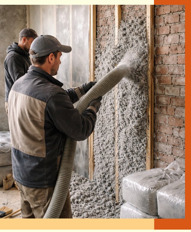 Утепление кирпичного дома эковатой в Бузулуке от 2450 руб./м² | ТепломастерБзл