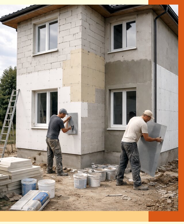 Утепление дома из газобетона в Бузулуке от 4378 руб./м² — заказать у ТепломастерБзл