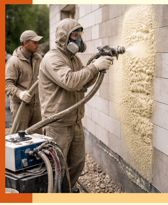 Утепление дома из газобетона ППУ в Бузулуке — надежная теплоизоляция