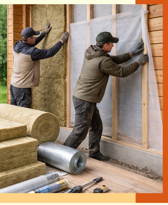 Утепление дома из двойного бруса в Бузулуке от 5004 руб./м² — ТепломастерБзл под ключ