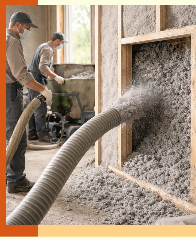 Утепление коттеджа эковатой в Бузулуке с гарантией качества