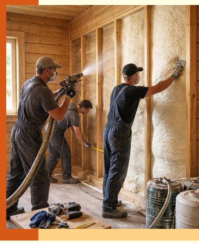 Утепление бани пенополиуретаном (ППУ) в Бузулуке