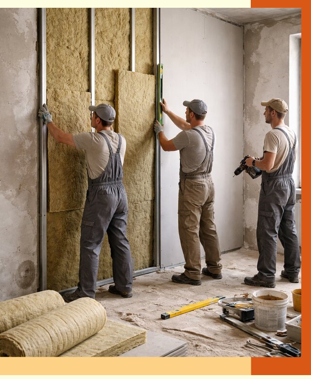 Утепление стен изнутри в Бузулуке от 2345 руб/м² под ключ | ТепломастерБзл