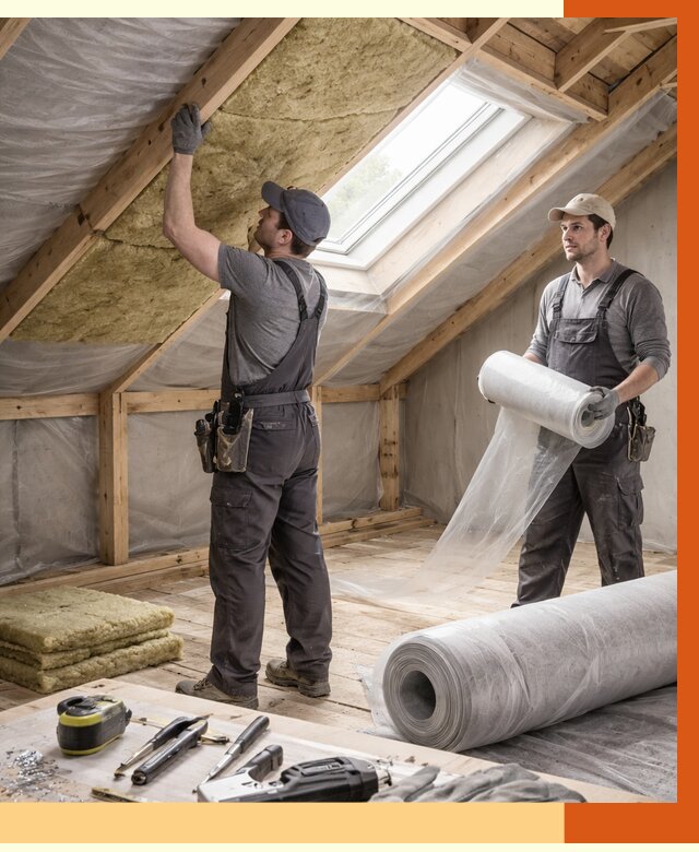 Утепление крыши изнутри мансарды в Бузулуке от 4378 руб./м² | ТепломастерБзл