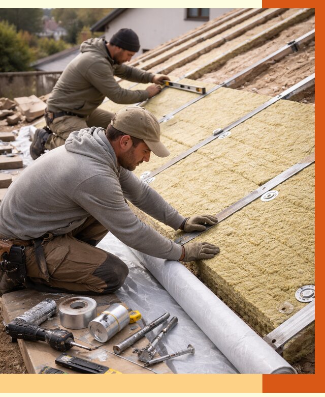 Утепление крыши снаружи в Бузулуке под ключ от 1251 руб./м2 | ТепломастерБзл