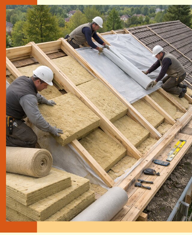 Утепление скатной крыши в Бузулуке качественно и надёжно