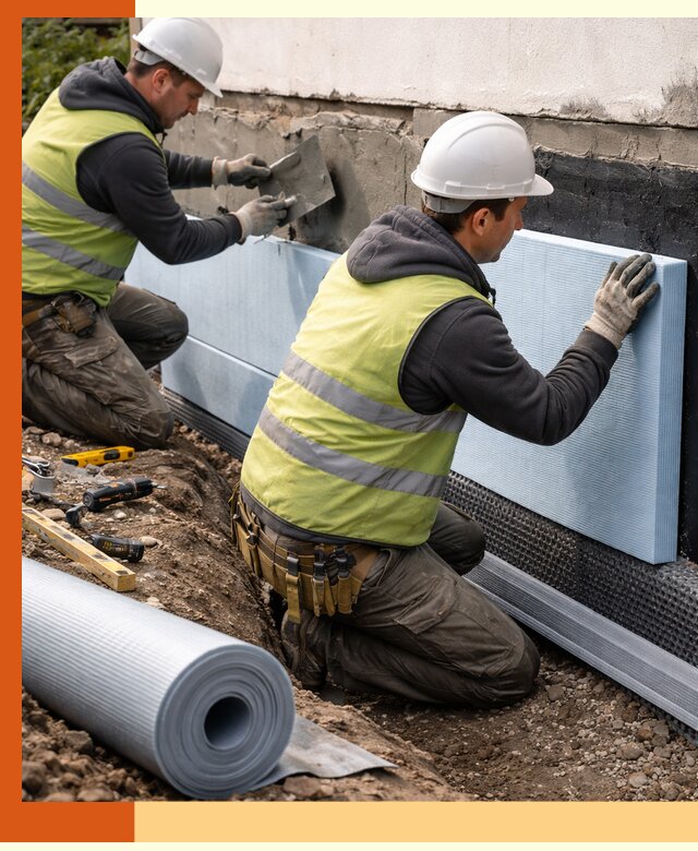 Утепление фундамента снаружи в Бузулуке — профессиональная теплоизоляция