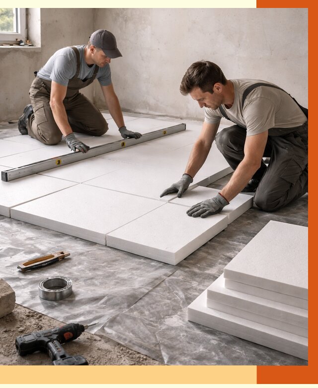 Утепление бетонного пола в Бузулуке от 2606 руб/м2 — монтаж и цена | ТепломастерБзл