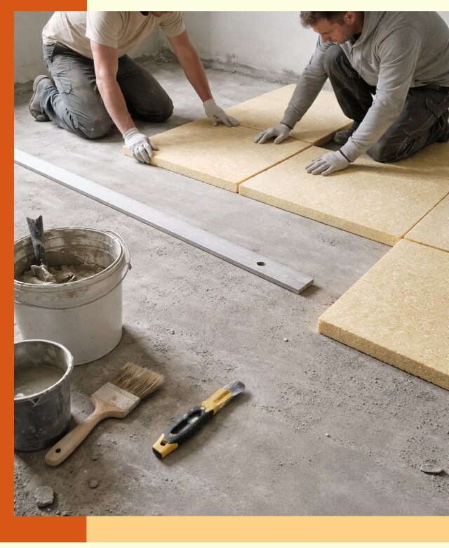 Утепление бетонного пола в Бузулуке профессионально и недорого