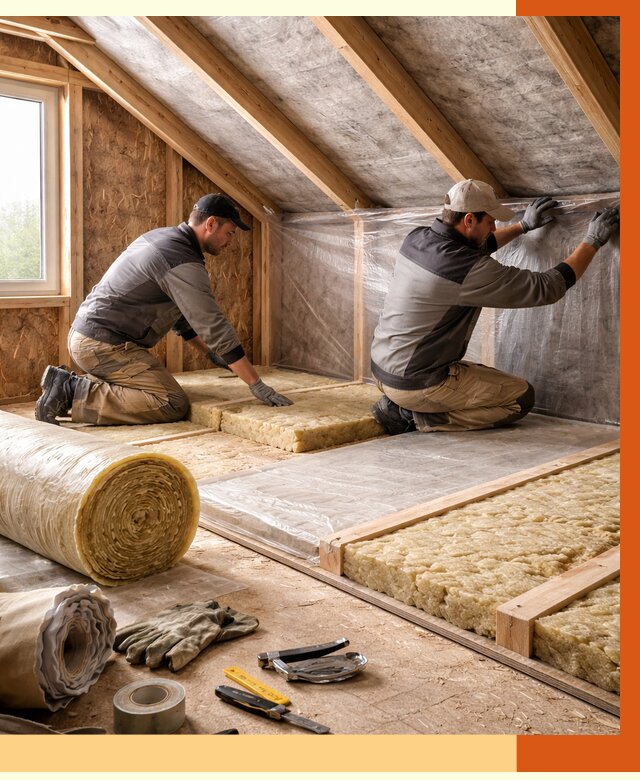 Утепление чердака в Бузулуке от 7818 руб/м² — теплоизоляция и комплексное утепление под ключ | ТепломастерБзл