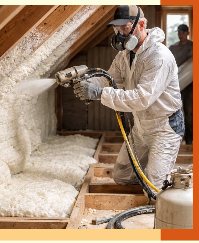 Утепление чердака ППУ в Бузулуке от 8985 руб./м2 — услуга под ключ | ТепломастерБзл