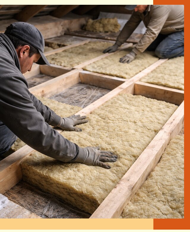 Утепление чердака минватой в Бузулуке от 3648 руб/м2 под ключ | ТепломастерБзл