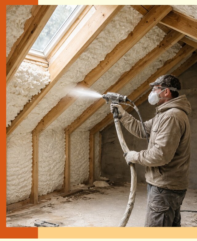 Утепление мансарды ППУ в Бузулуке быстро и надежно