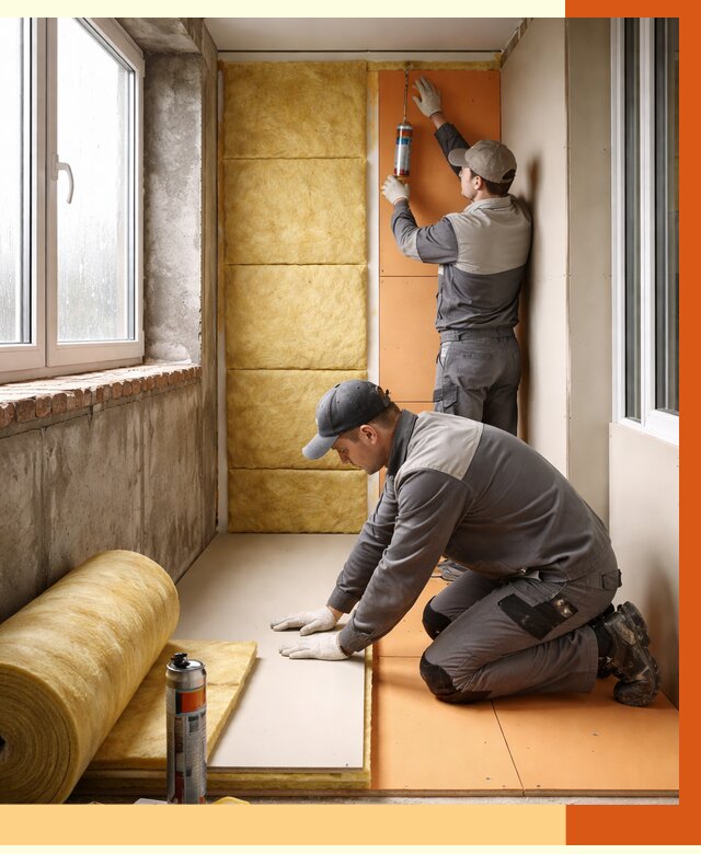 Утепление лоджии под ключ в Бузулуке от 6776 руб/м2 — комплексное решение | ТепломастерБзл