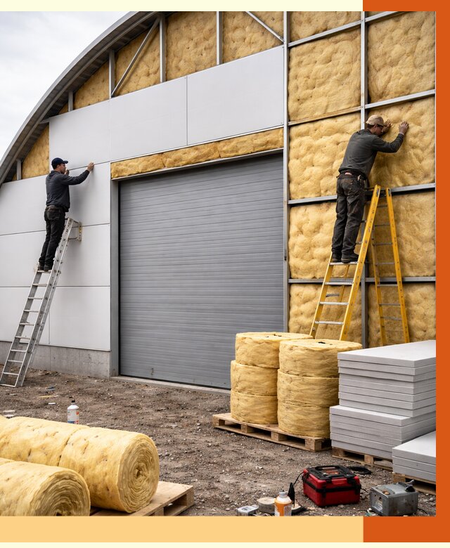 Утепление ангара пенополиуретаном в Бузулуке от 7505 руб./м² — комплекс от ТепломастерБзл