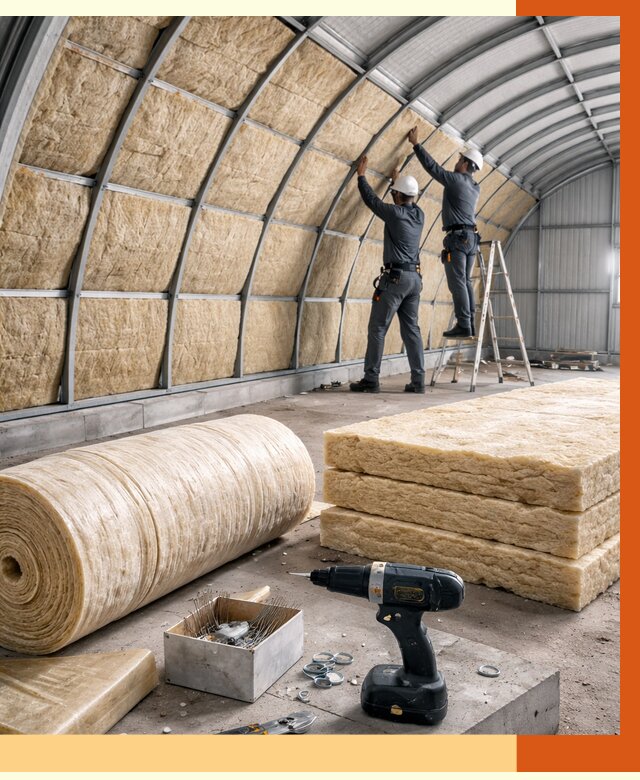 Утепление арочного ангара в Бузулуке от 3336 руб./м2 под ключ | ТепломастерБзл