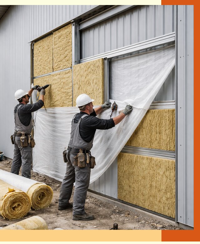 Утепление металлического склада в Бузулуке от 4691 руб/м2 — комплексное утепление под ключ | ТепломастерБзл