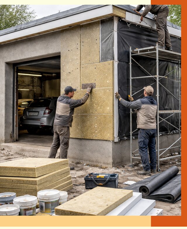 Утепление автосервиса в Бузулуке ппу, пеноизоляция, от 15115 руб/м2 — ТепломастерБзл