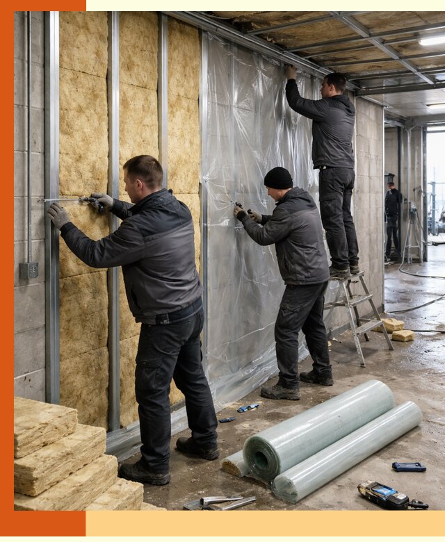 Профессиональное утепление автомойки в Бузулуке для любого типа помещений