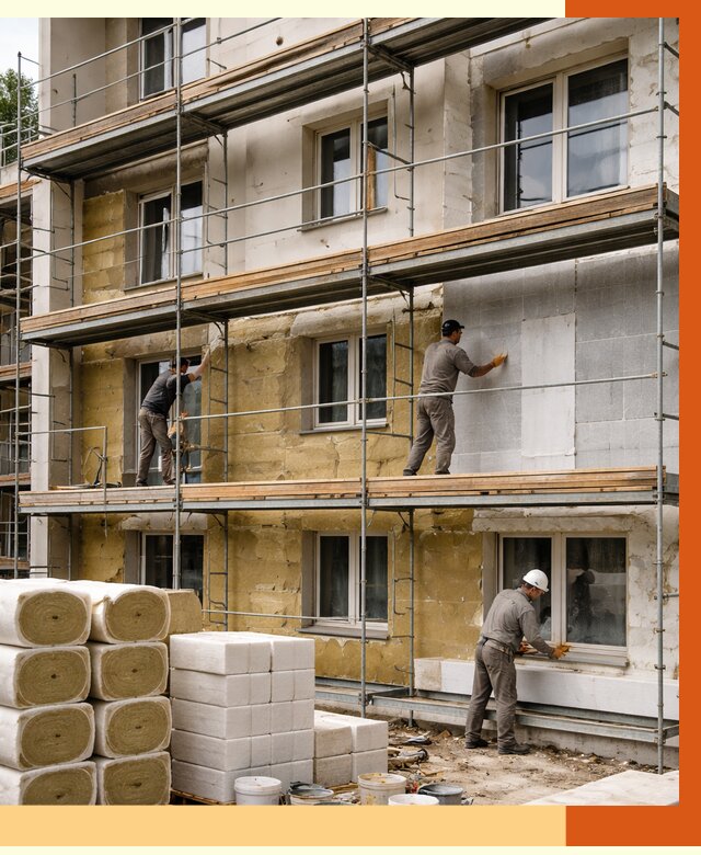 Утепление гостиницы в Бузулуке от 7505 руб./м2 — комплексно, ППУ, под ключ | ТепломастерБзл