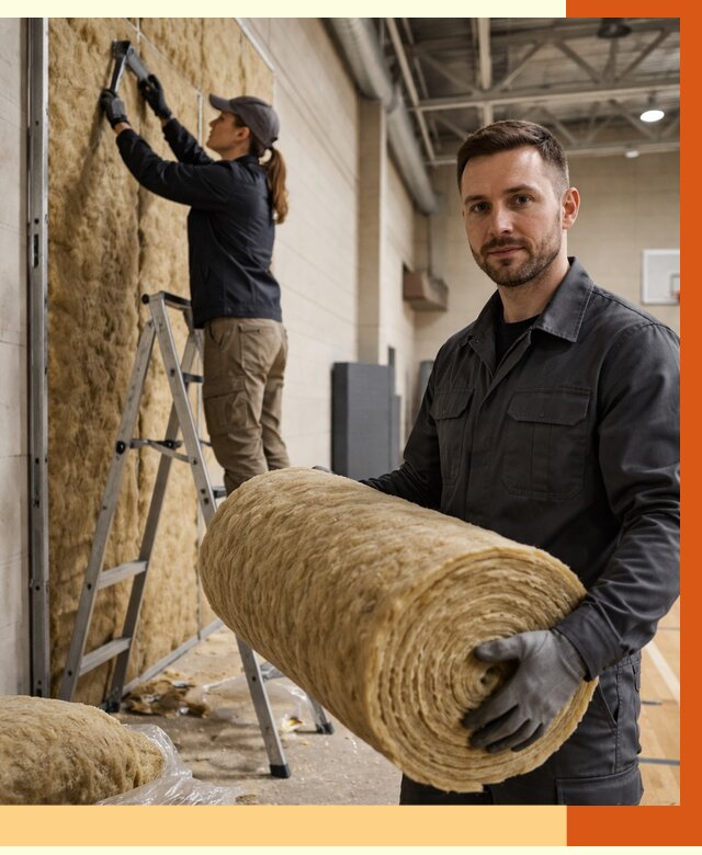 Утепление спортзала в Бузулуке от 7818 руб/м2 — комплексное утепление под ключ | ТепломастерБзл