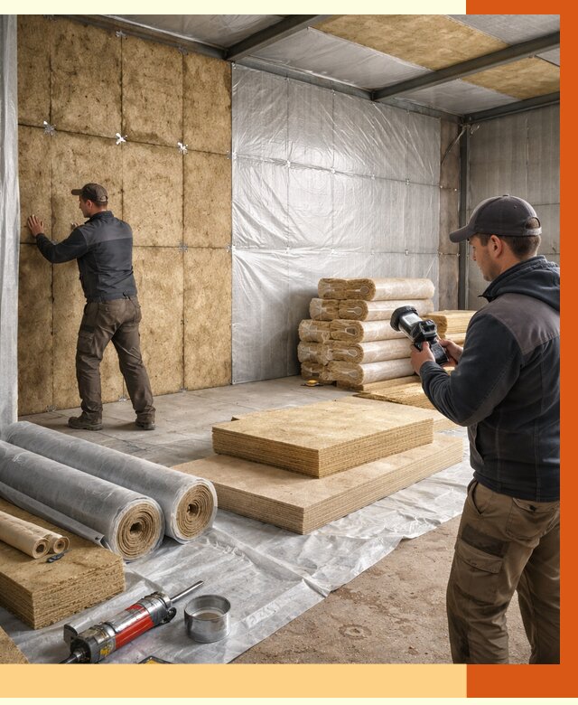 Утепление теплого склада в Бузулуке под ключ от 11988 руб/м² | ТепломастерБзл