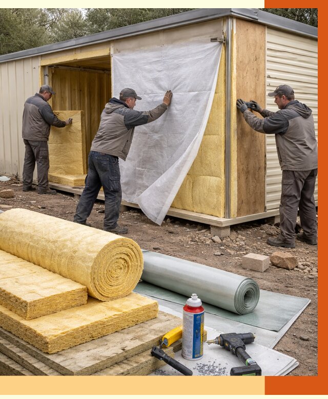 Утепление строительной бытовки в Бузулуке от 13030 руб. под ключ | ТепломастерБзл