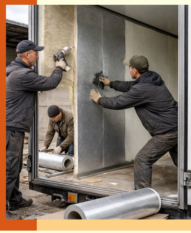 Утепление холодильного кузова в Бузулуке — монтаж и теплоизоляция