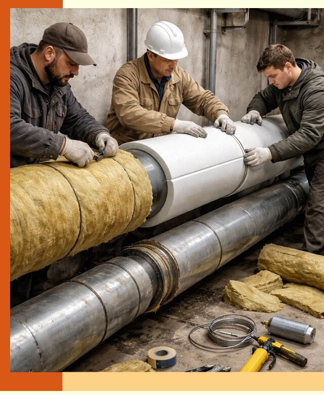 Утепление трубопровода в Бузулуке с гарантией энергоэффективности