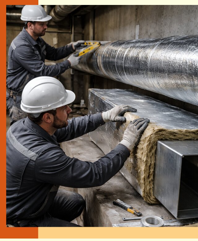 Профессиональное утепление воздуховодов и теплоизоляция в Бузулуке