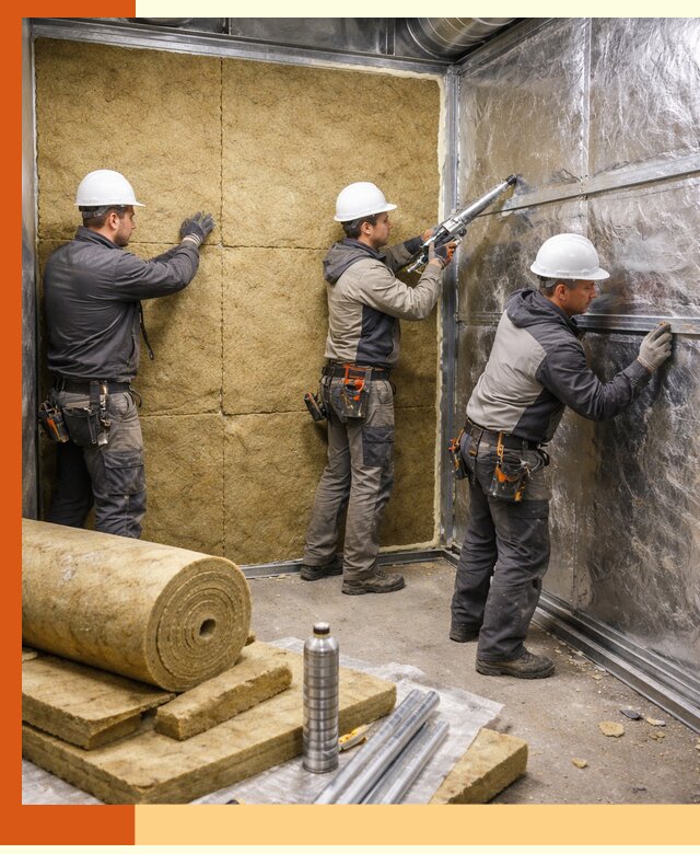 Утепление венткамеры в Бузулуке — качественная теплоизоляция и шумопоглощение