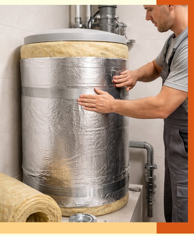 Утепление бойлера в Бузулуке от 4691 руб. под ключ | Утепление ППУ | ТепломастерБзл