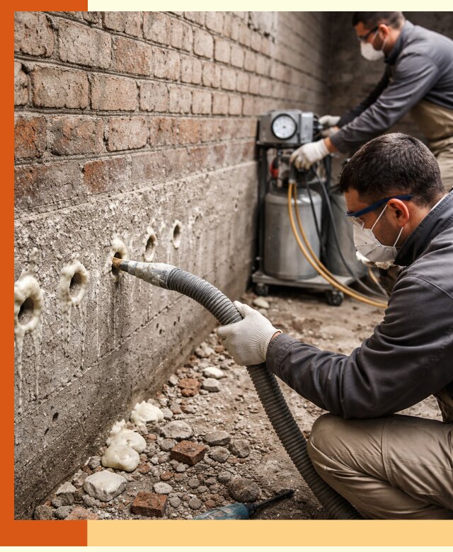 Заполнение колодцевой кладки ППУ в Бузулуке быстро и герметично