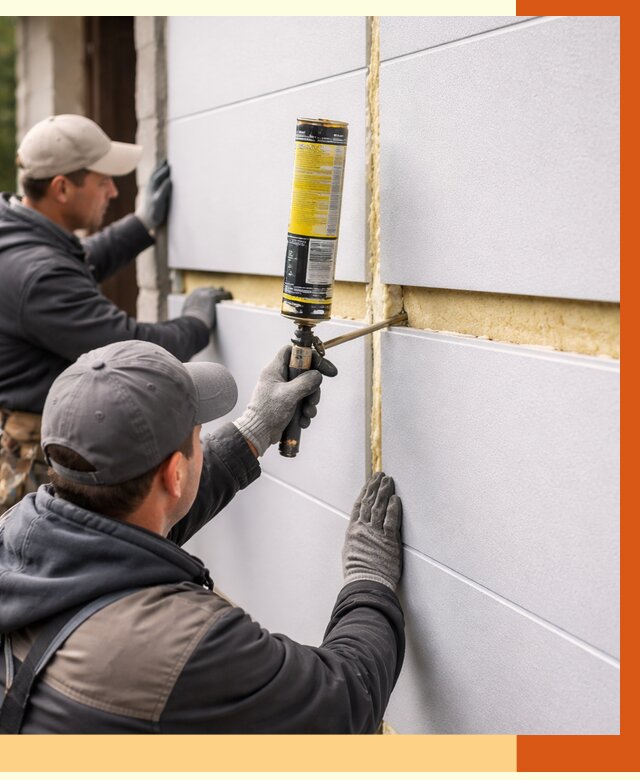 Утепление сэндвич панелей ППУ в Бузулуке от 4378 руб. за м2 | ТепломастерБзл