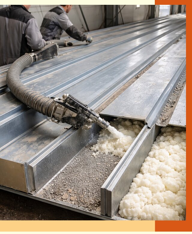 Заполнение пустот кровельных панелей в Бузулуке от 7505 руб. под ключ | ТепломастерБзл