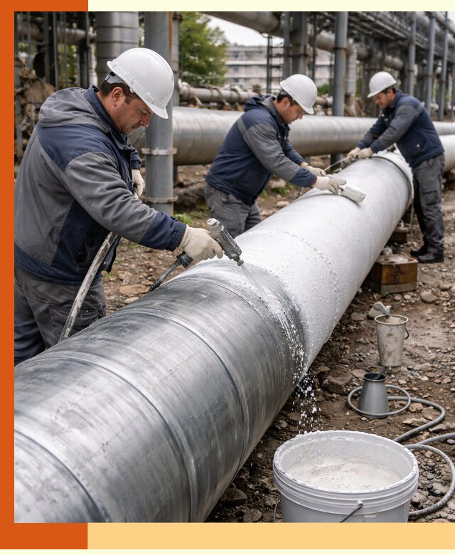 Утепление теплотрассы жидкой теплоизоляцией в Бузулуке