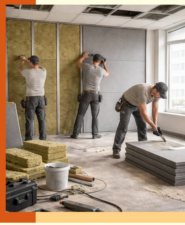 Профессиональная шумоизоляция офисов в Бузулуке для комфорта сотрудников