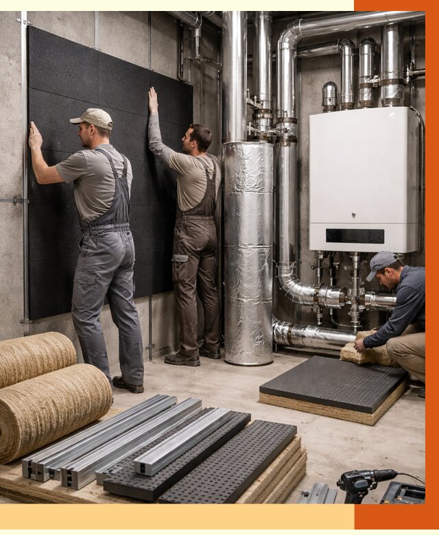 Шумоизоляция котельной в Бузулуке от 6776 руб. под ключ | Профессиональная звукоизоляция — ТепломастерБзл