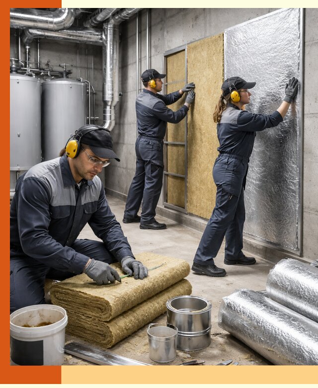 Шумоизоляция котельной в Бузулуке: профессиональный монтаж и материалы