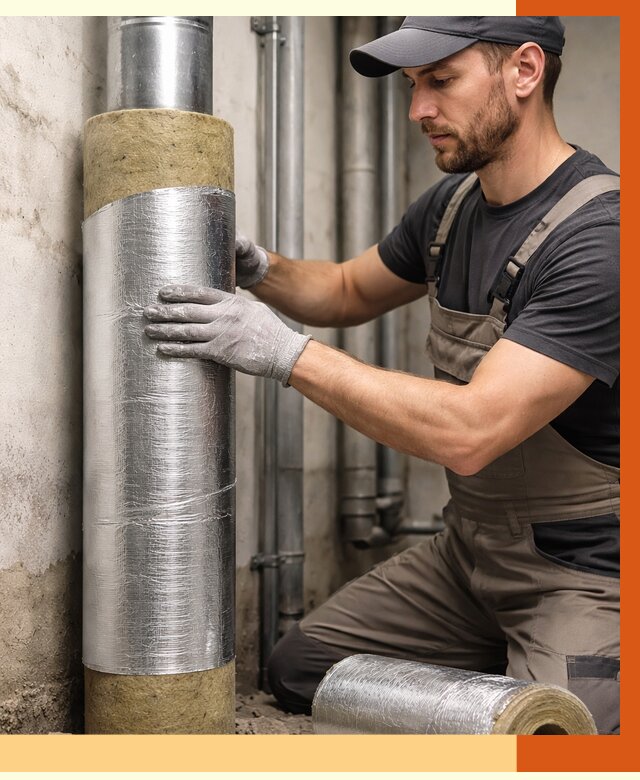 Шумоизоляция труб в Бузулуке от 1251 руб. — шумоподавление и звукоизоляция труб | ТепломастерБзл