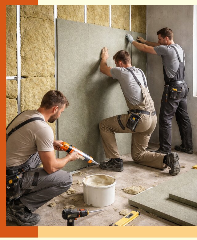 Профессиональная шумоизоляция стен в Бузулуке для квартир и домов