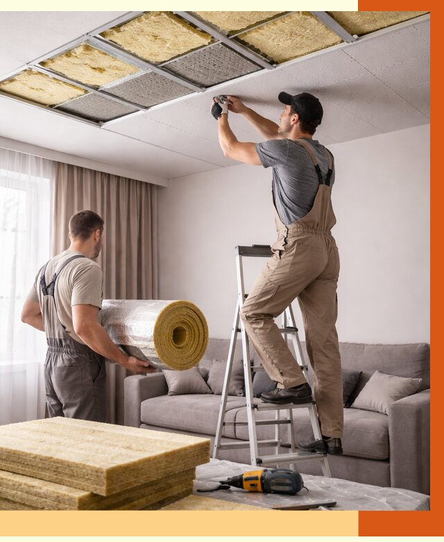 Шумоизоляция потолка в Бузулуке от 2345 руб. под ключ | Профессионально — ТепломастерБзл