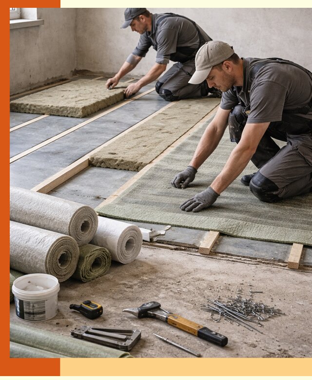 Шумоизоляция пола в Бузулуке — профессиональная звукоизоляция помещений