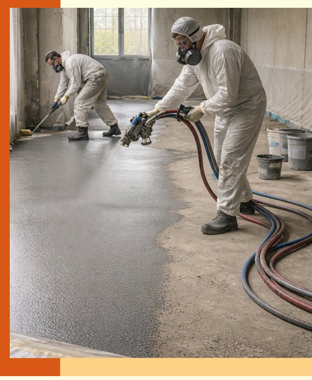 Гидроизоляция полимочевиной полов и конструкций в Бузулуке